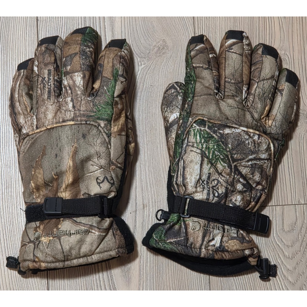 Carhartt Realtree Xtra Camo Insulated Work Gloves XXL A528 Camouflage Brown